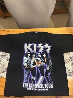 KISS The Farewell Tour 1973 - 2020 Final World Tour Graphic Band T-Shirt-XXL
